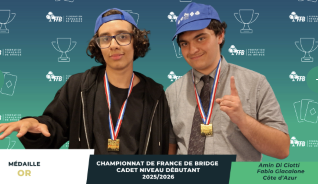 Finale Cadets 2026 : la relève du bridge français en action