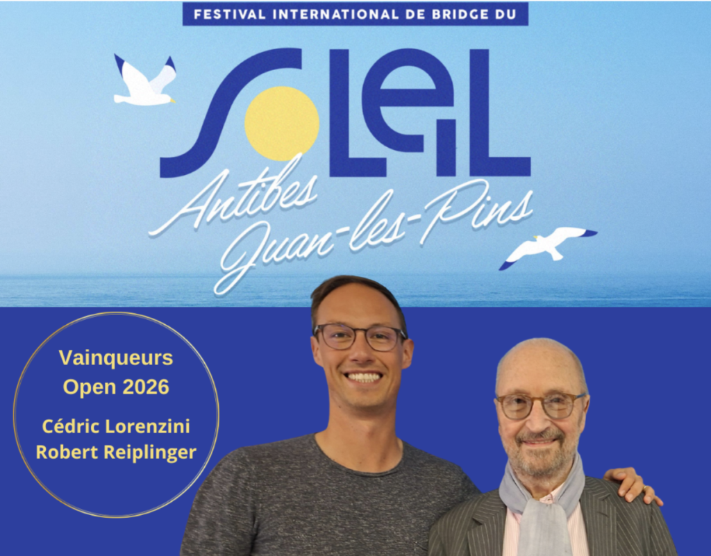 Festival de Bridge de Juan-les-Pins 2026 – Un Grand Open très international
